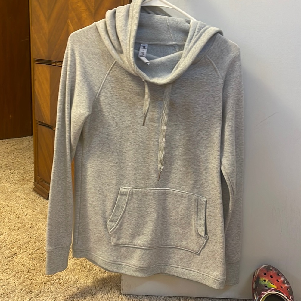Cowl neck hoodie, worn twice, great condition